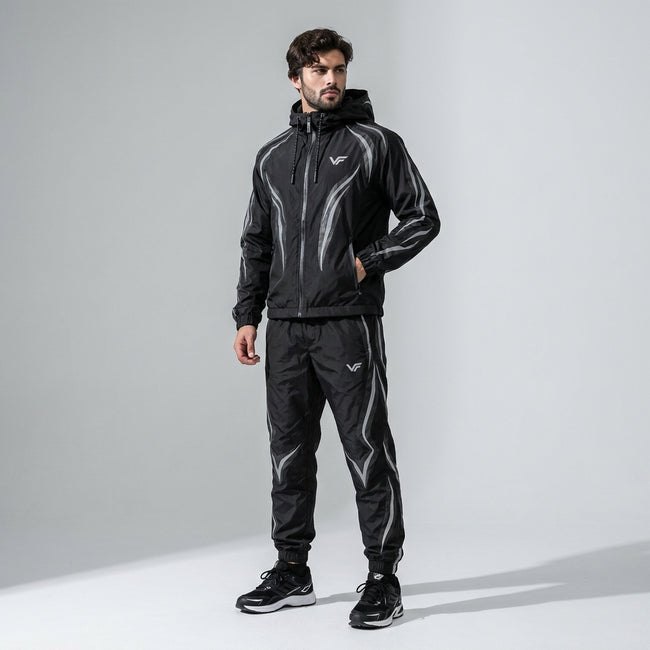 PULSE | Men's Premium Reflective Windbreaker Tracksuit – VISIFIT