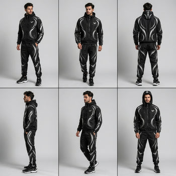Ecilipse + Men's Premium Reflective Windbreaker Tracksuit – VISIFIT