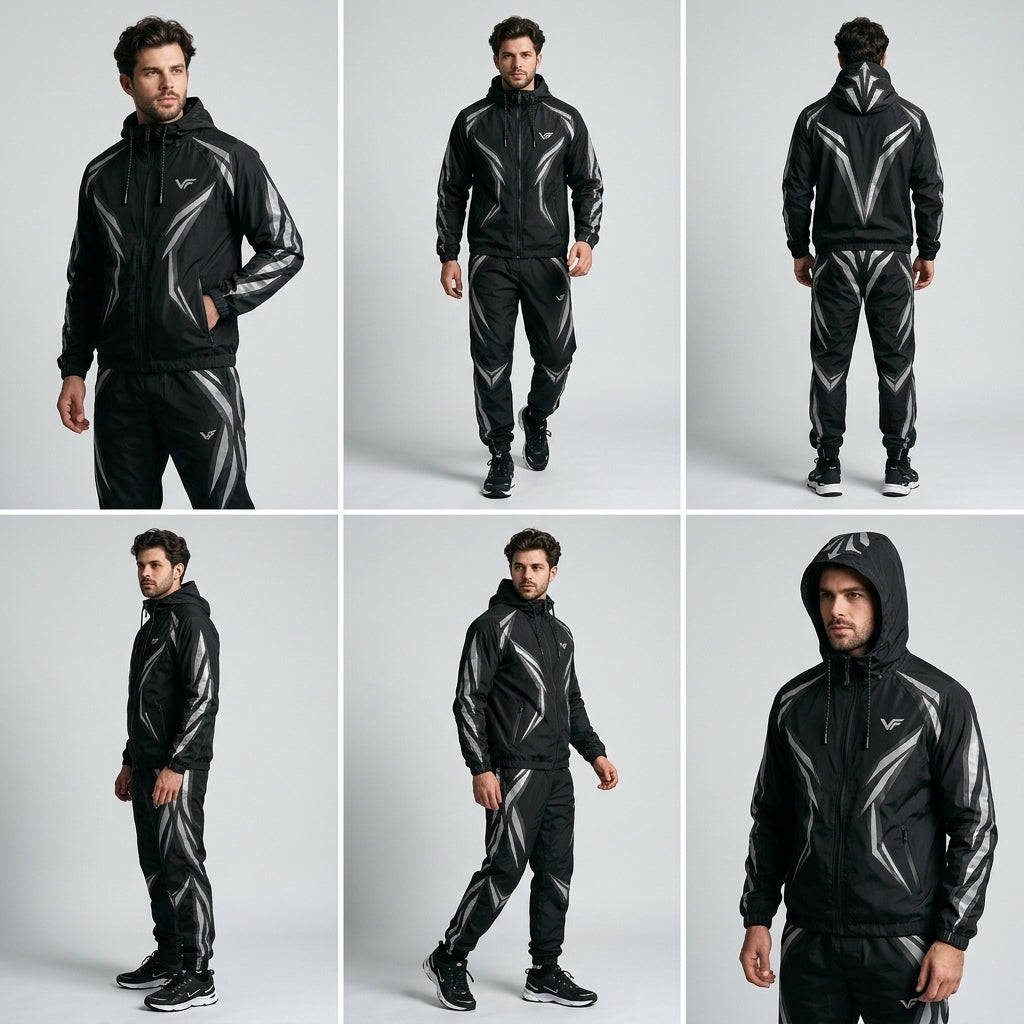 Vector | Men's Premium Reflective Windbreaker Tracksuit – VISIFIT