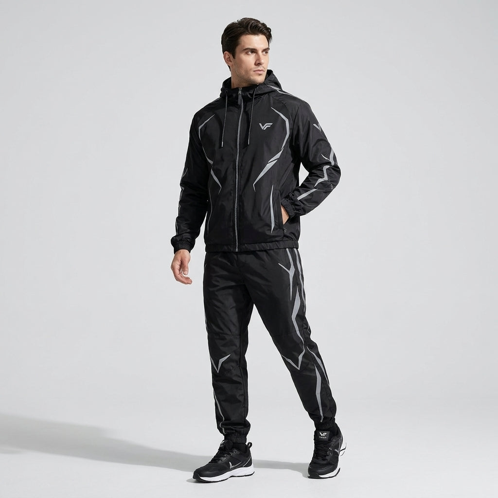VOLT| Men's Premium Reflective Windbreaker Tracksuit – VISIFIT