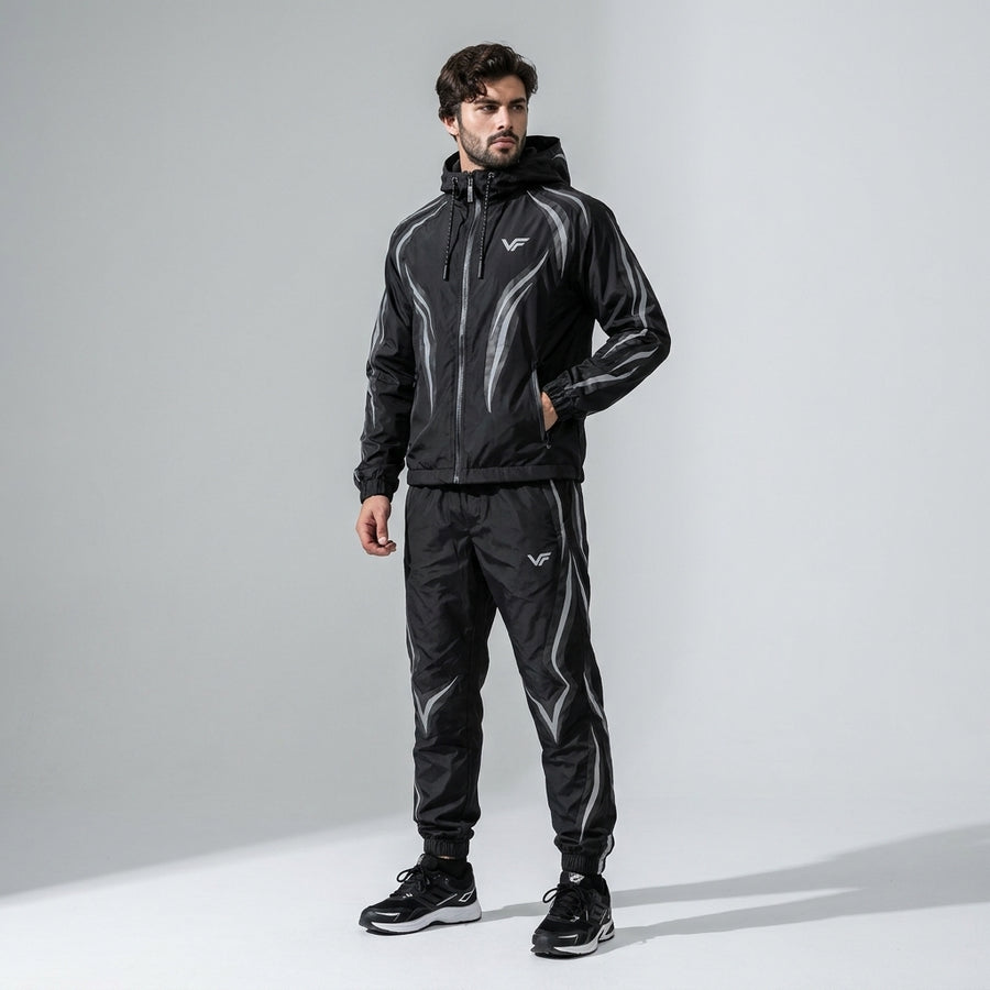 PULSE | Men's Premium Reflective Windbreaker Tracksuit – VISIFIT