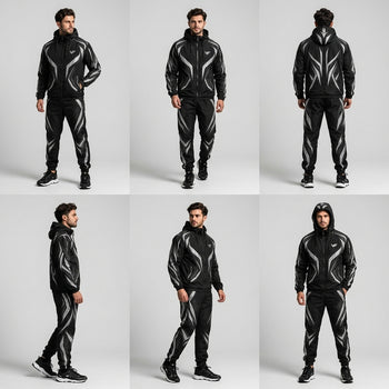 ZENITH | Men's Premium Reflective Windbreaker Tracksuit – VISIFIT
