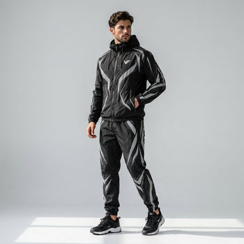 ZENITH | Men's Premium Reflective Windbreaker Tracksuit – VISIFIT