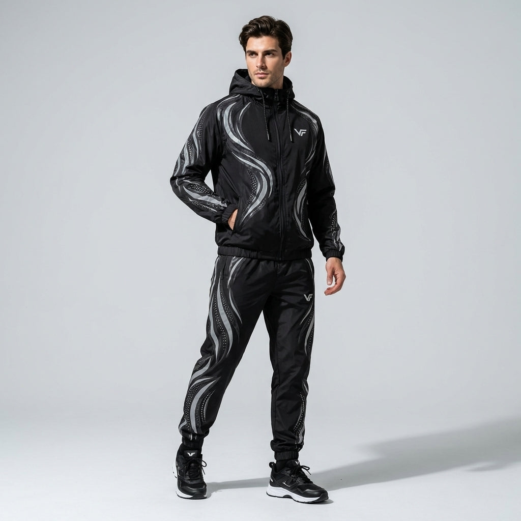 VORTEX | Men's Premium Reflective Windbreaker Tracksuit – VISIFIT