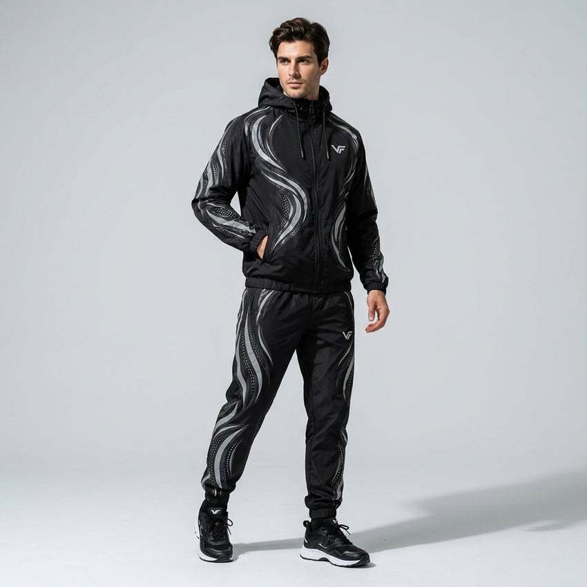 VORTEX | Men's Premium Reflective Windbreaker Tracksuit – VISIFIT