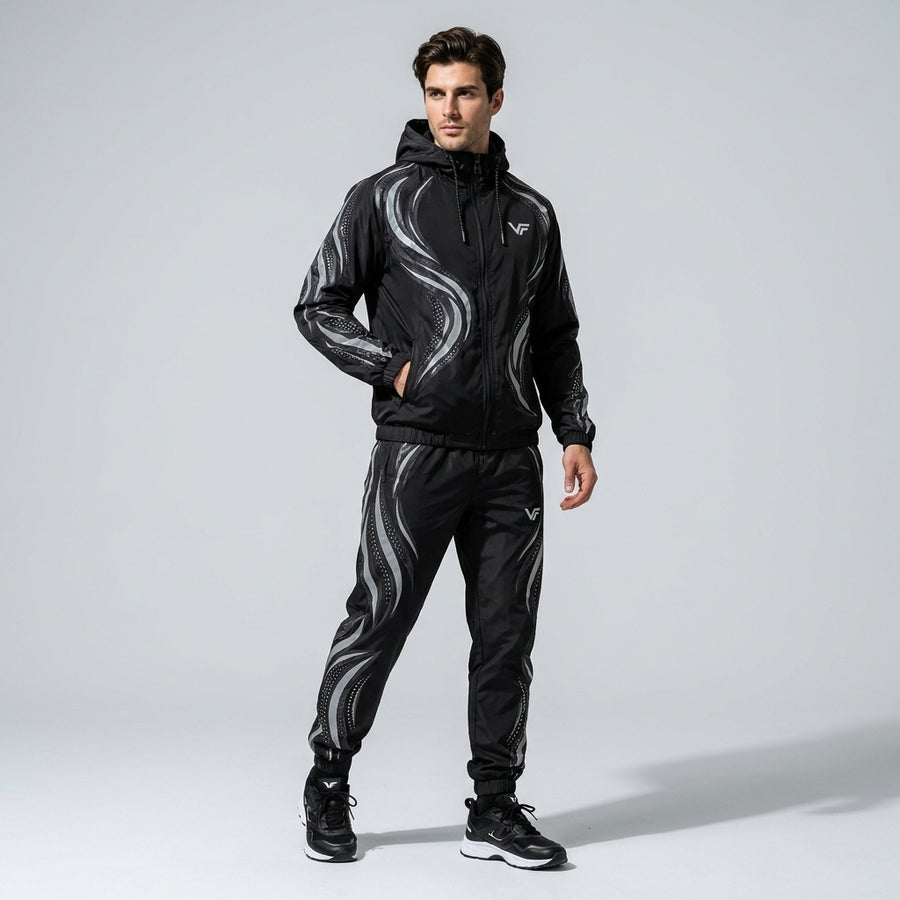 VORTEX | Men's Premium Reflective Windbreaker Tracksuit – VISIFIT