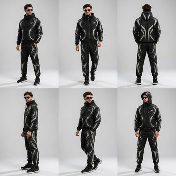 NOVA | Men's Premium Reflective Windbreaker Tracksuit – VISIFIT