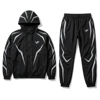 NEON EDGE | Men's Premium Reflective Windbreaker Tracksuit – VISIFIT