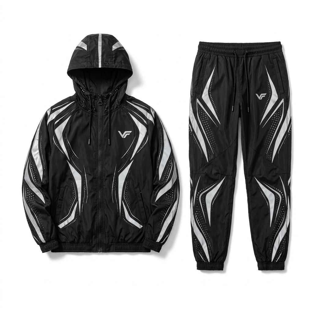 NOVA | Men's Premium Reflective Windbreaker Tracksuit – VISIFIT