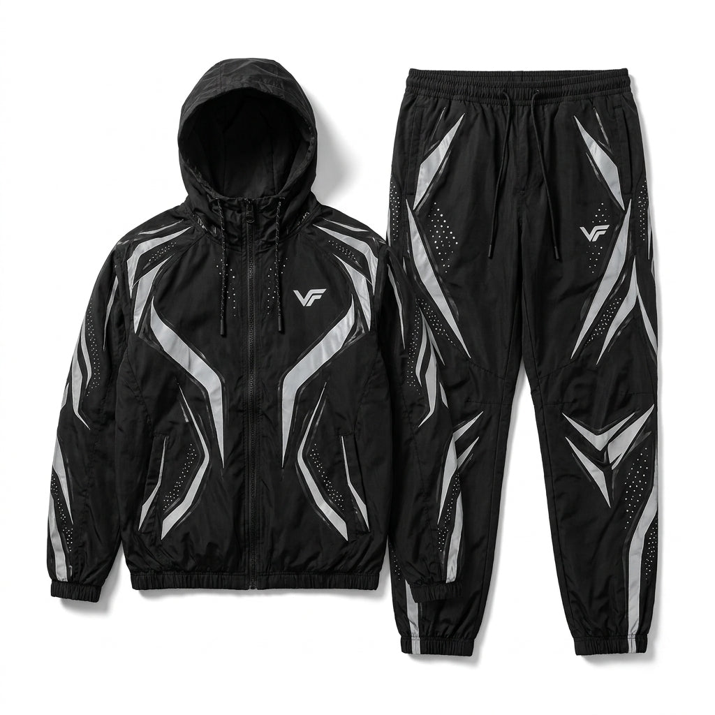 ZENITH | Men's Premium Reflective Windbreaker Tracksuit – VISIFIT